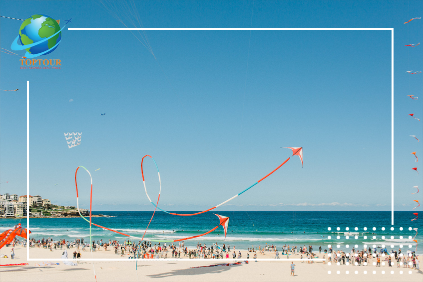 Du lịch Úc mùa xuân khám phá lễ hội của gió tại bờ biển Bondi